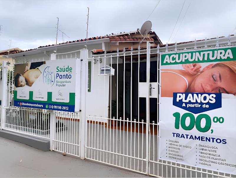 Fachada da Clínica Saúde em Ponto